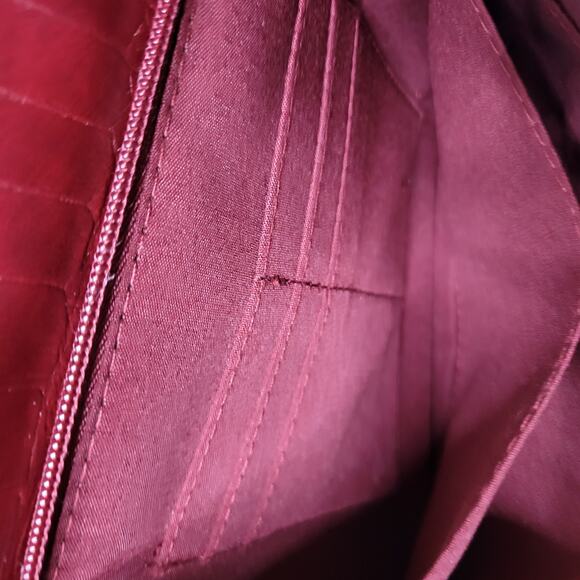 RELIC NWT Maroon Burgundy Faux Leather Crossbody Shoulder Bag Adjustable Strap - Picture 5 of 12